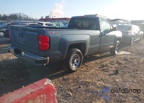 2014 Chevrolet Silverado 1500 Work Truck 2Wt из США, поврежденный, VIN 1GCNKPEH7EZ273981